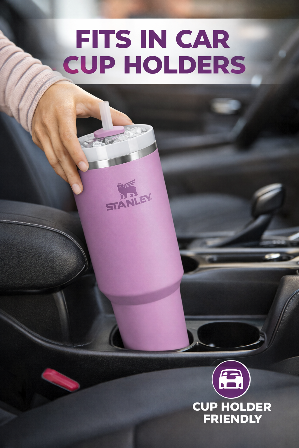 STANLEY Quencher H2.0 Flowstate Tumbler 1.2L - Cold for 11 Hours - Iced for 48 Hours - Metal Water Bottle with Straw, Handle and Lid - Dishwasher Safe - Travel Mug for Cold Drinks - Lilac